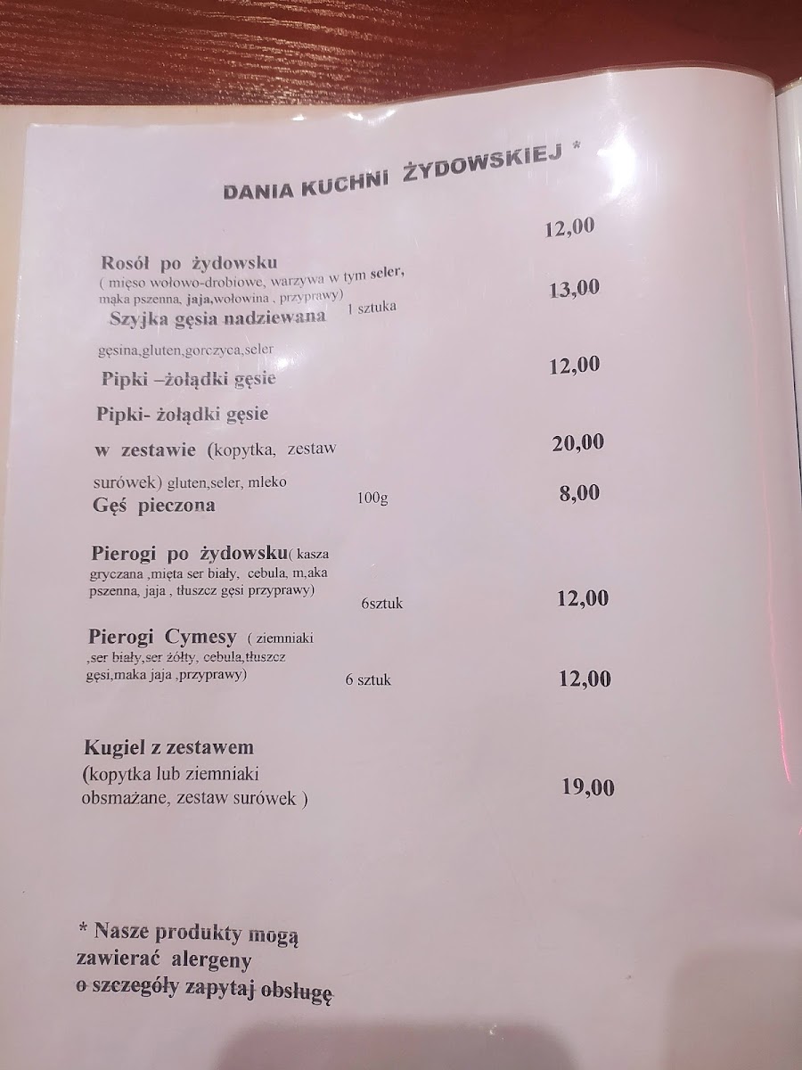 Menu Staropolska. Restauracja-3