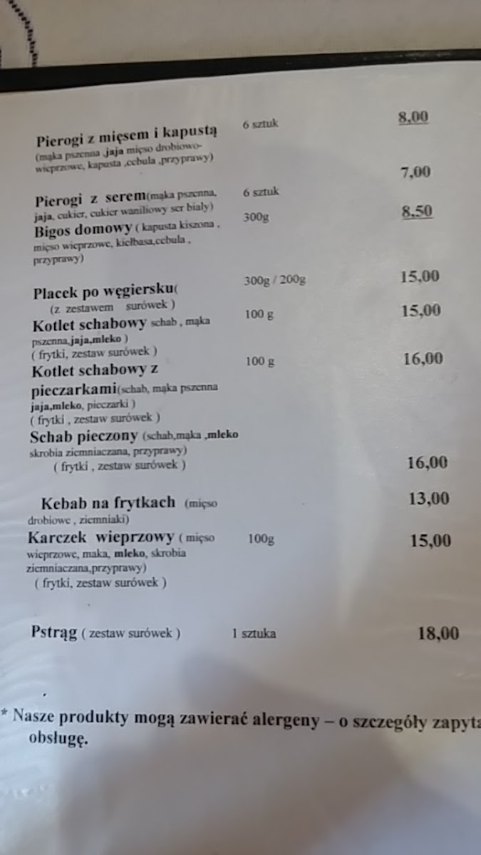 Menu Staropolska. Restauracja-5