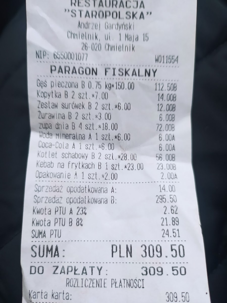 Menu Staropolska. Restauracja-9