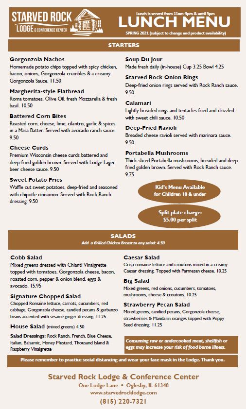 Menu Starved Rock Lodge Restaurant-10