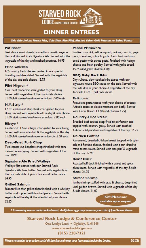 Menu Starved Rock Lodge Restaurant-5