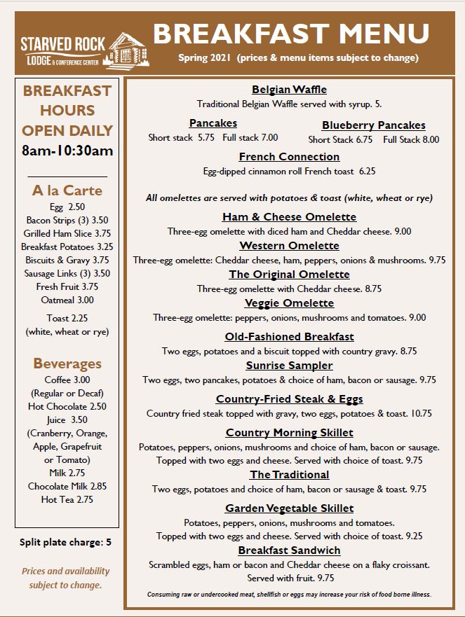 Menu Starved Rock Lodge Restaurant-6