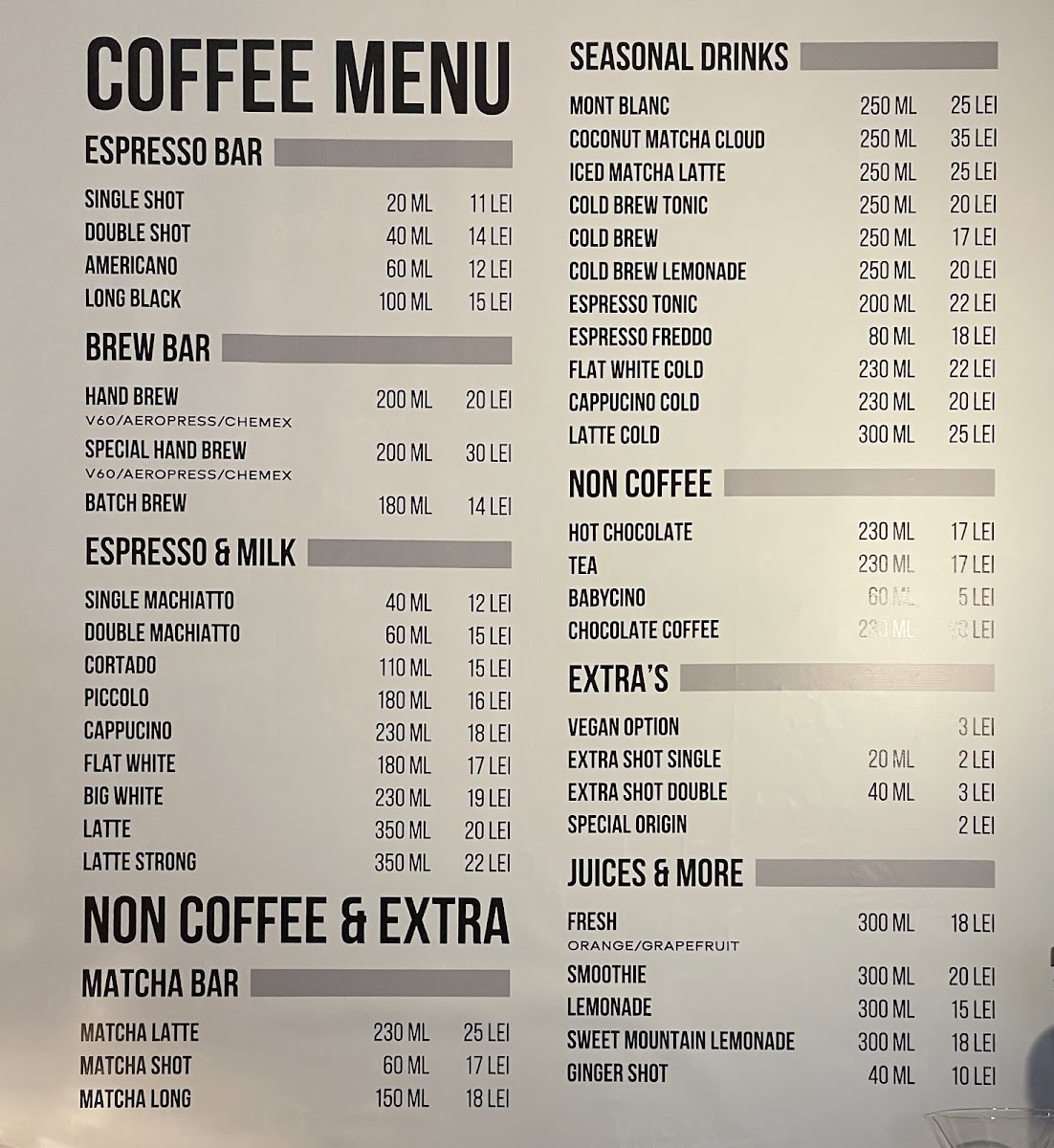 Menu Statia De Cafea Vox-1