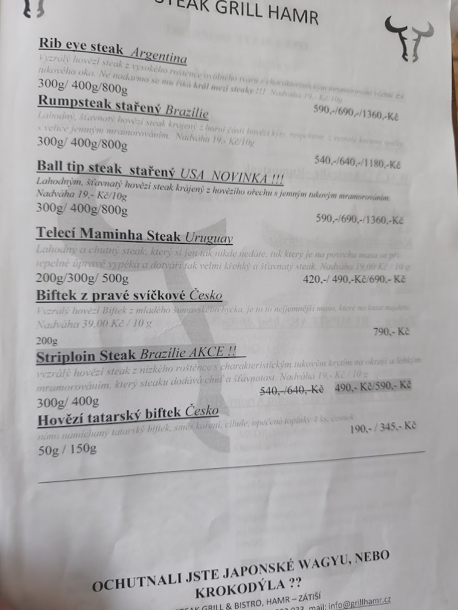 Menu Steak Grill & Restaurant Hamr-6