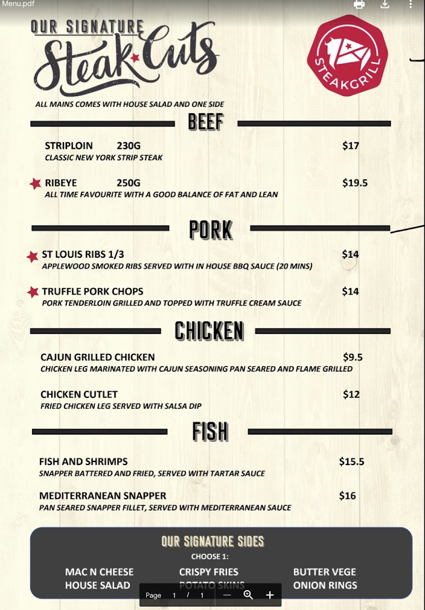 Menu Steakgrill Steak House-9