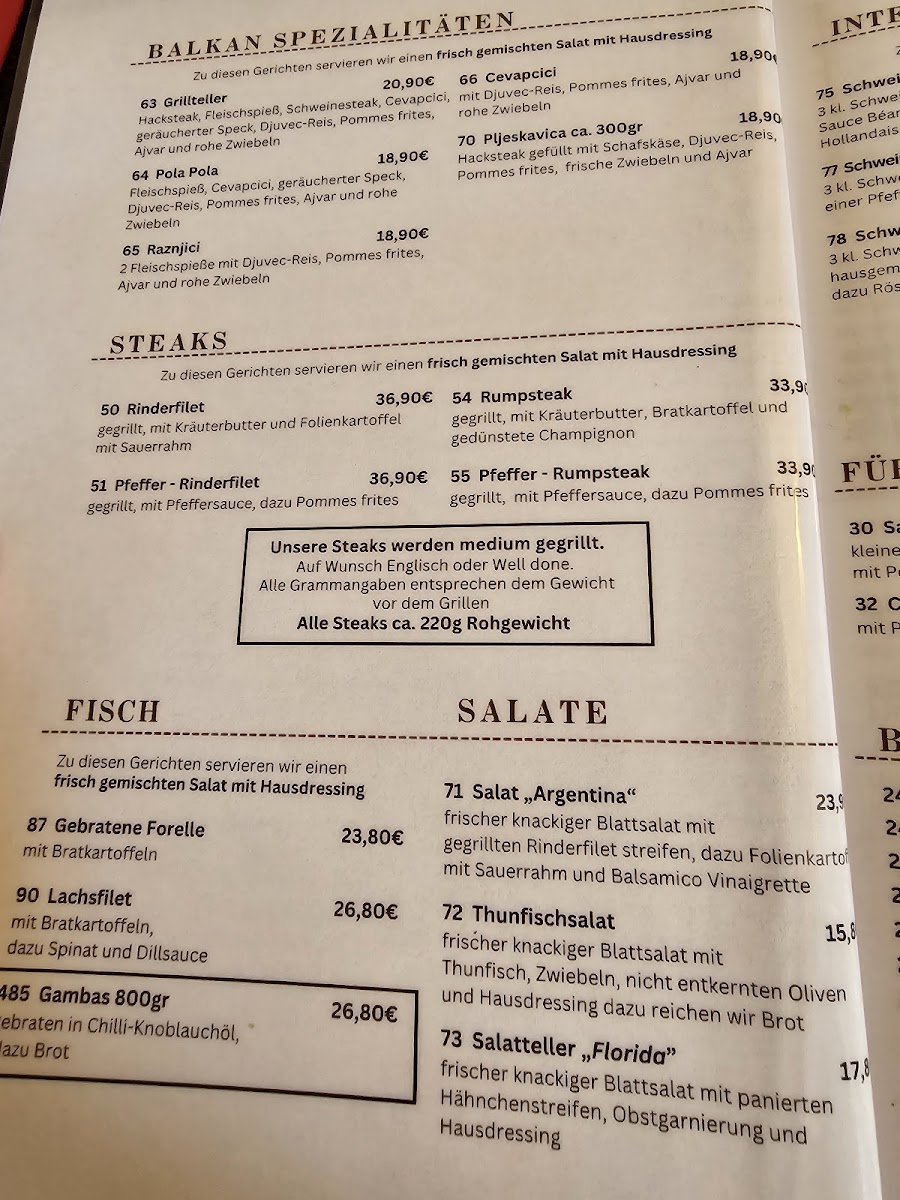 Menu Steakhaus - Restaurant- Mühlrather-Mühle-8