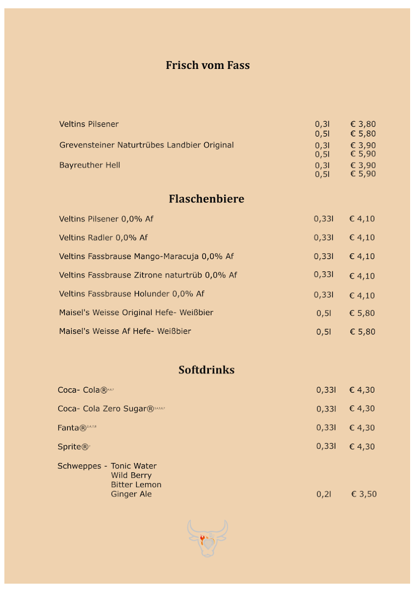 Menu Steakhouse By Ilvi | Restaurant-1