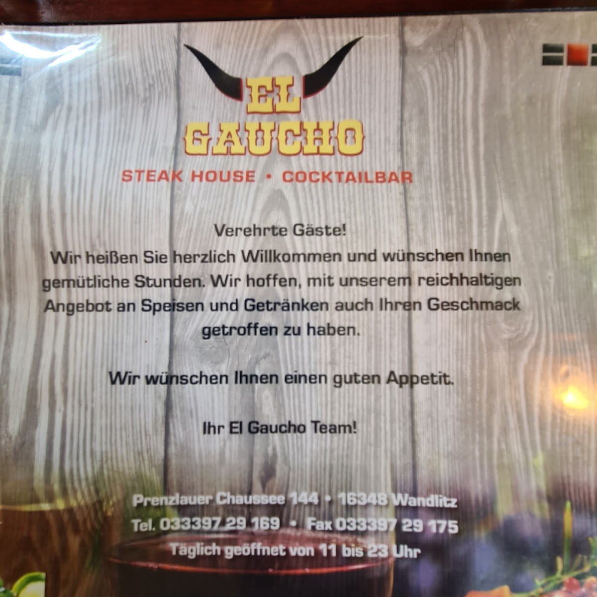 Menu Steakhouse El Gaucho-1