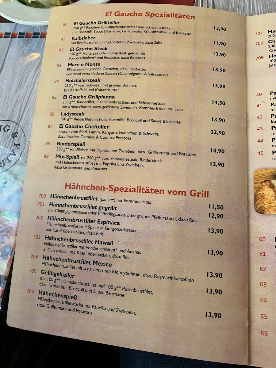Menu Steakhouse El Gaucho-10