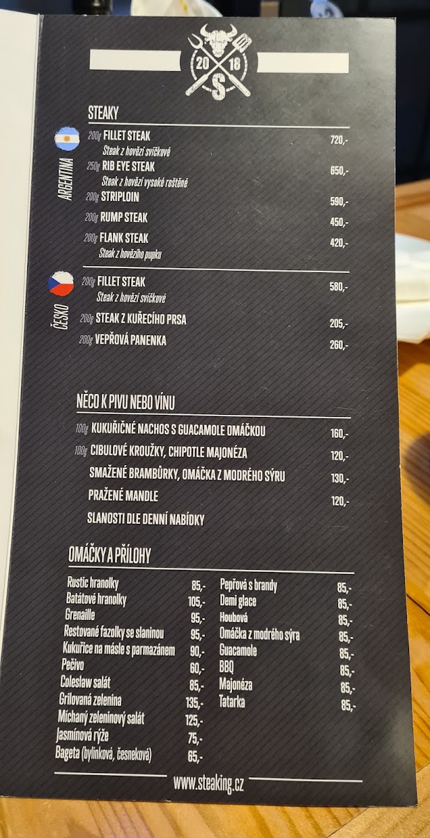 Menu Steakhouse Let´s Steaking Brno-1