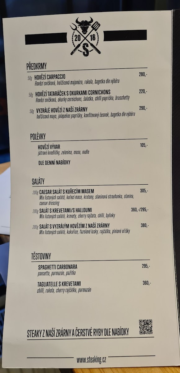 Menu Steakhouse Let´s Steaking Brno-2