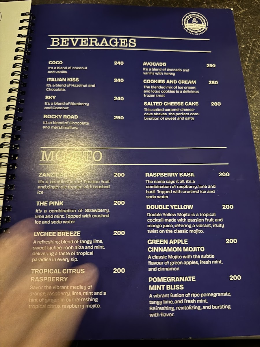 Menu Steam N Mugs The Global Gastronomy-4
