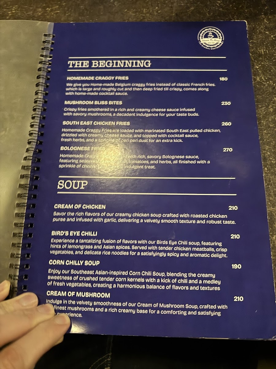Menu Steam N Mugs The Global Gastronomy-6