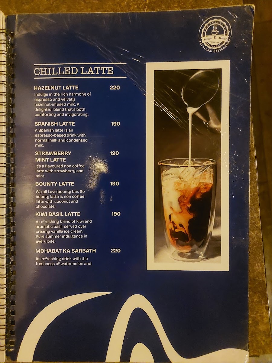Menu Steam N Mugs The Global Gastronomy-9