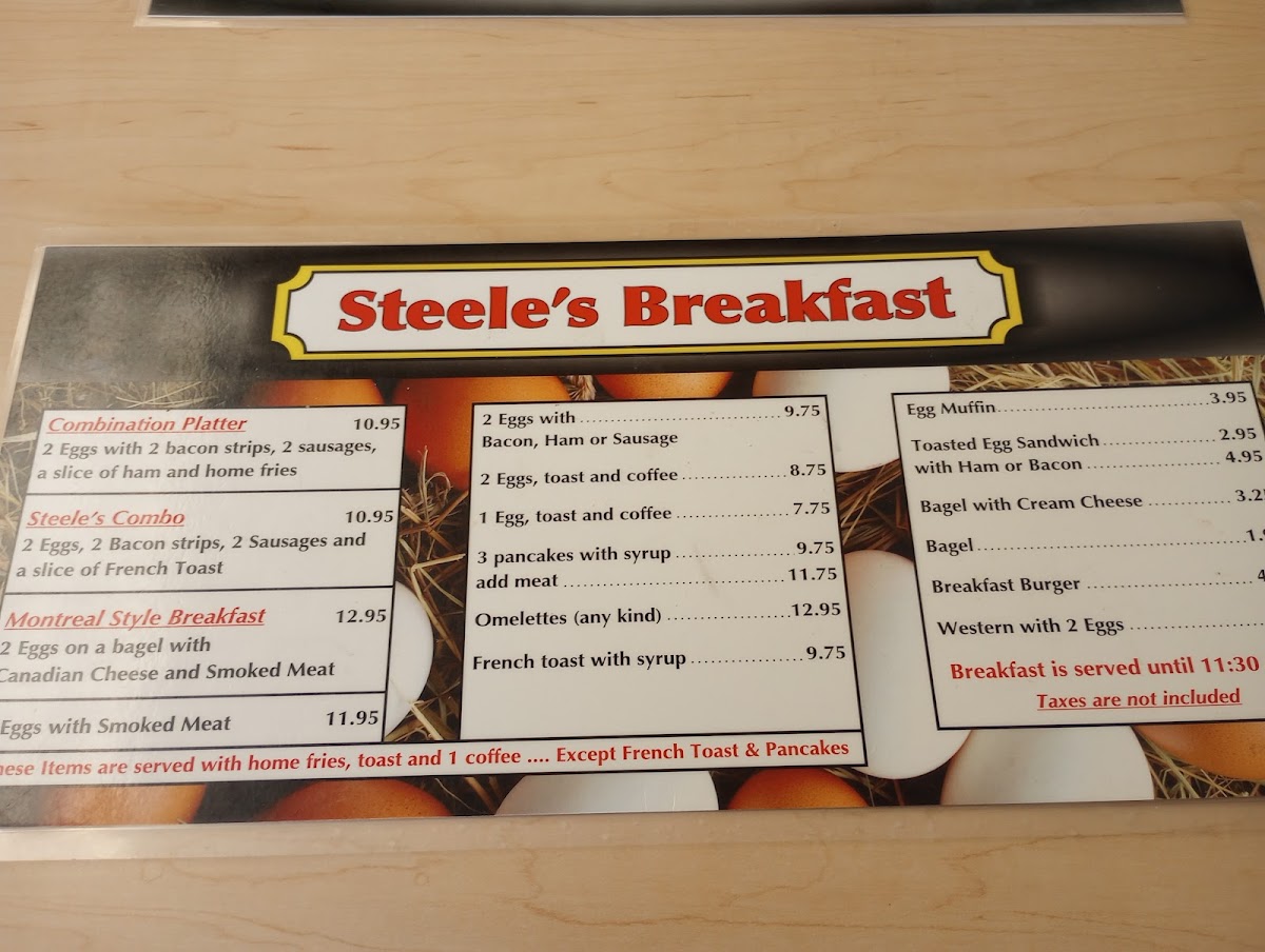 Menu Steele's Restaurant-10