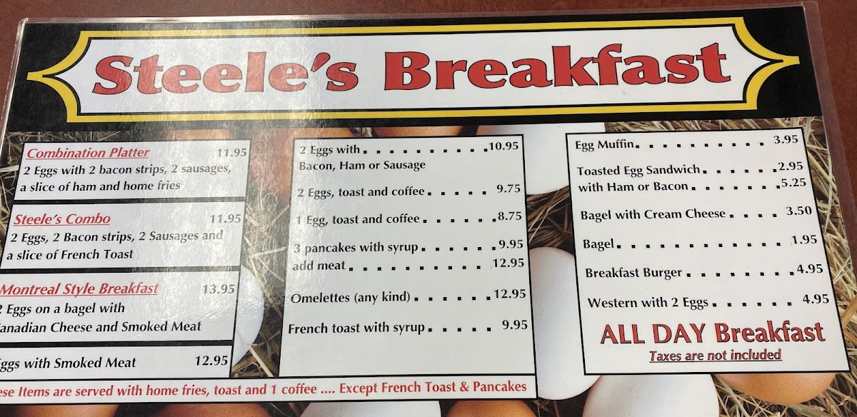 Menu Steele's Restaurant-8