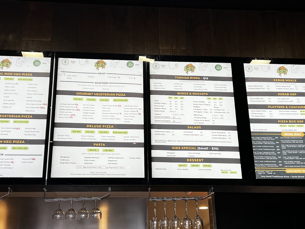 Menu Steffey's Pizza & Kebab-1