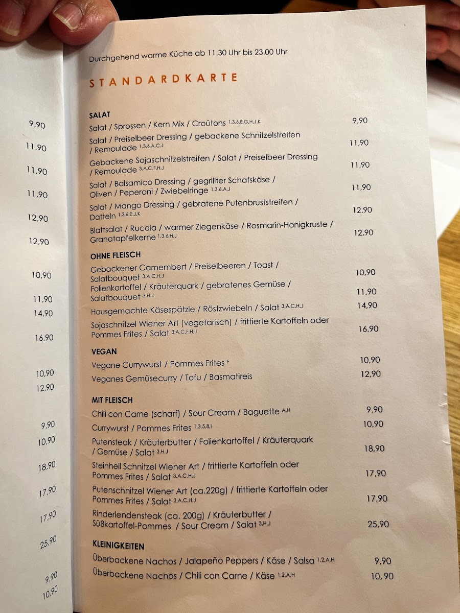 Menu Steinheil 16-4