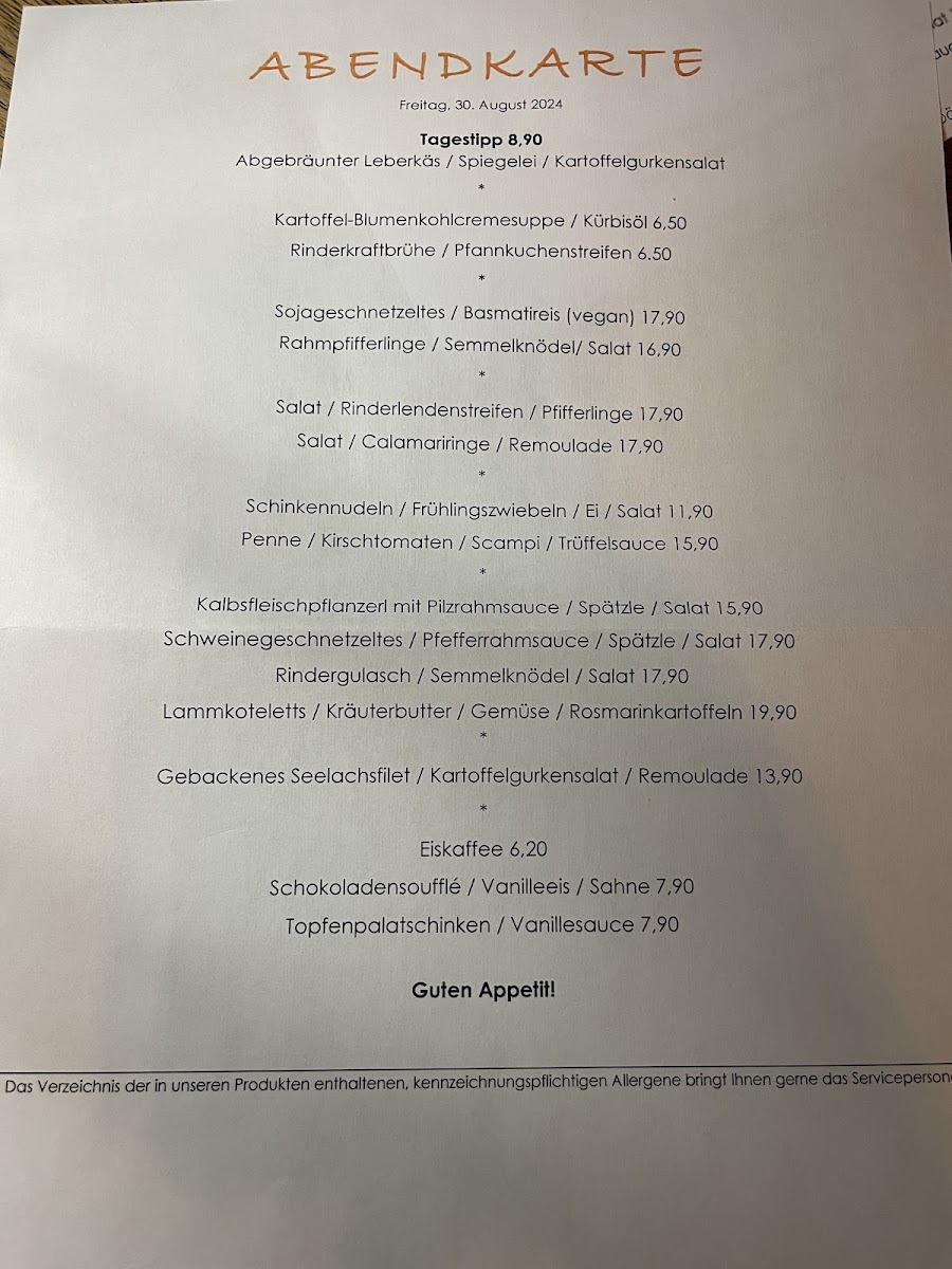 Menu Steinheil 16-5