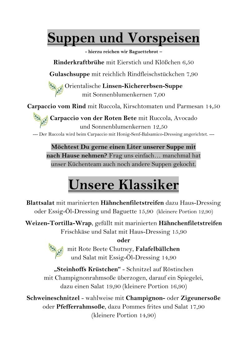 Menu Steinhoff Hotel & Gastronomie-1