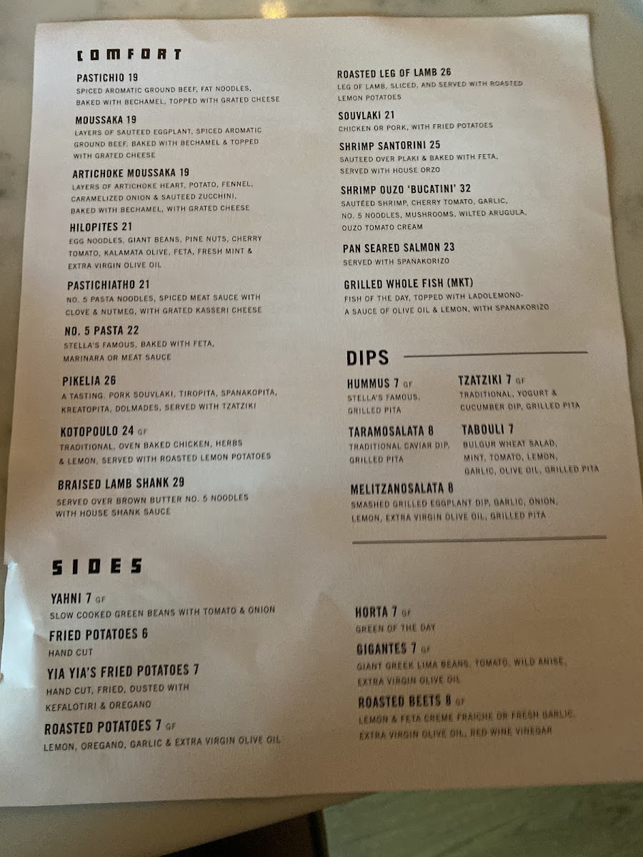 Menu Stella's-8