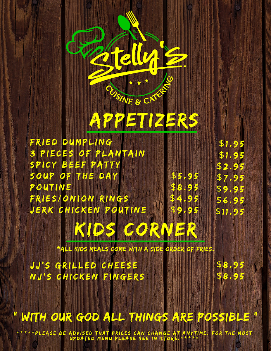 Menu Stelly's Cuisine & Catering-2