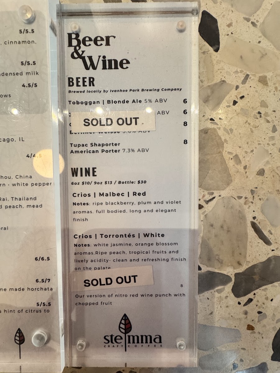 Menu Stemma Craft Coffee-10