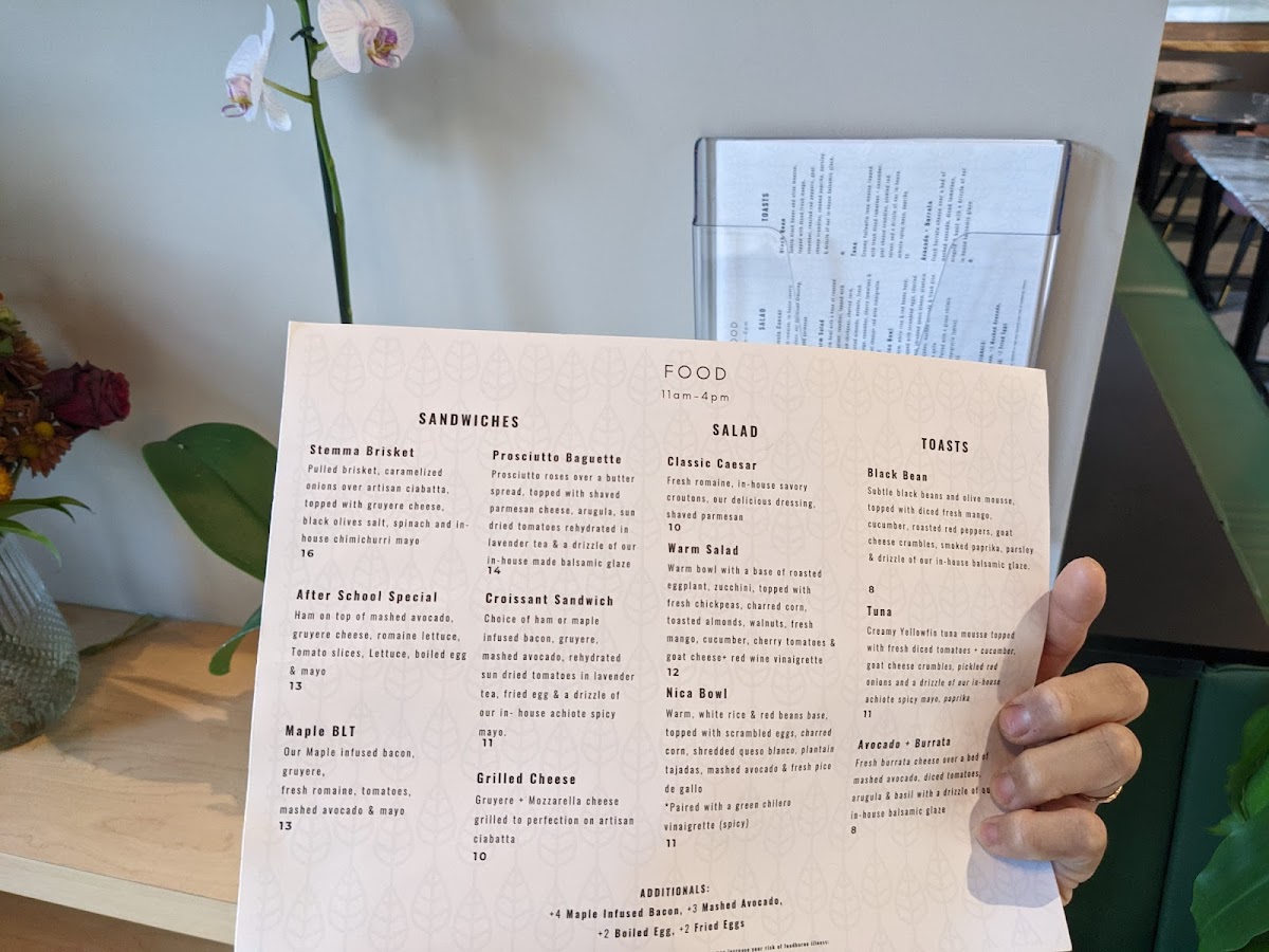 Menu Stemma Craft Coffee-8