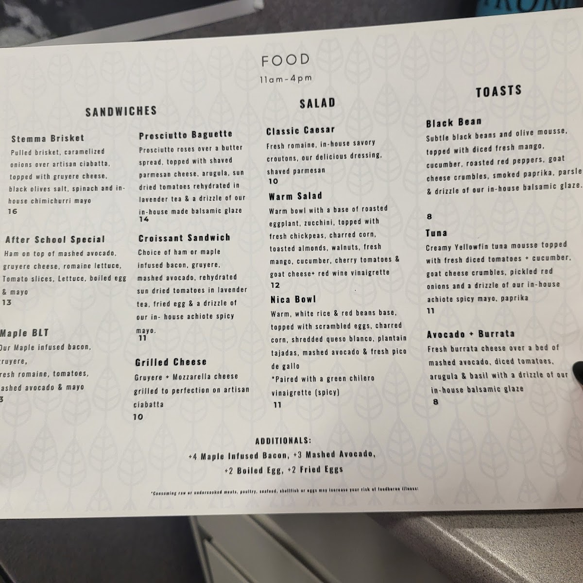 Menu Stemma Craft Coffee-9