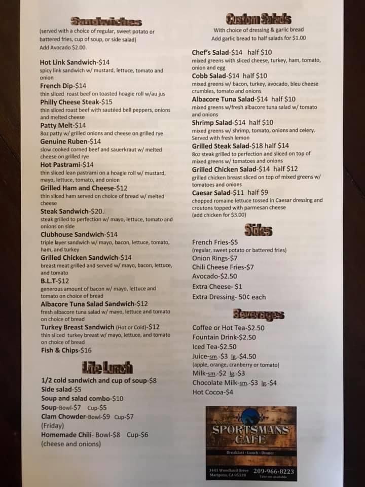 Menu Steves Sportsman Cafe-3