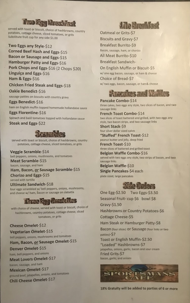 Menu Steves Sportsman Cafe-8