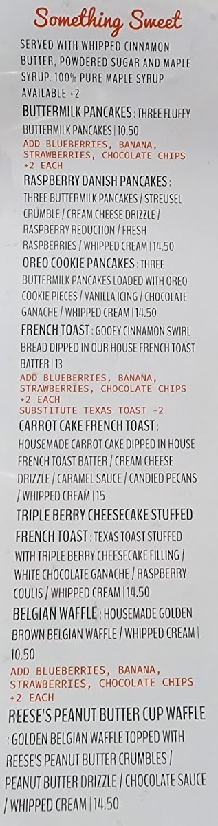 Menu Stevie G's Restaurant Rockland-1