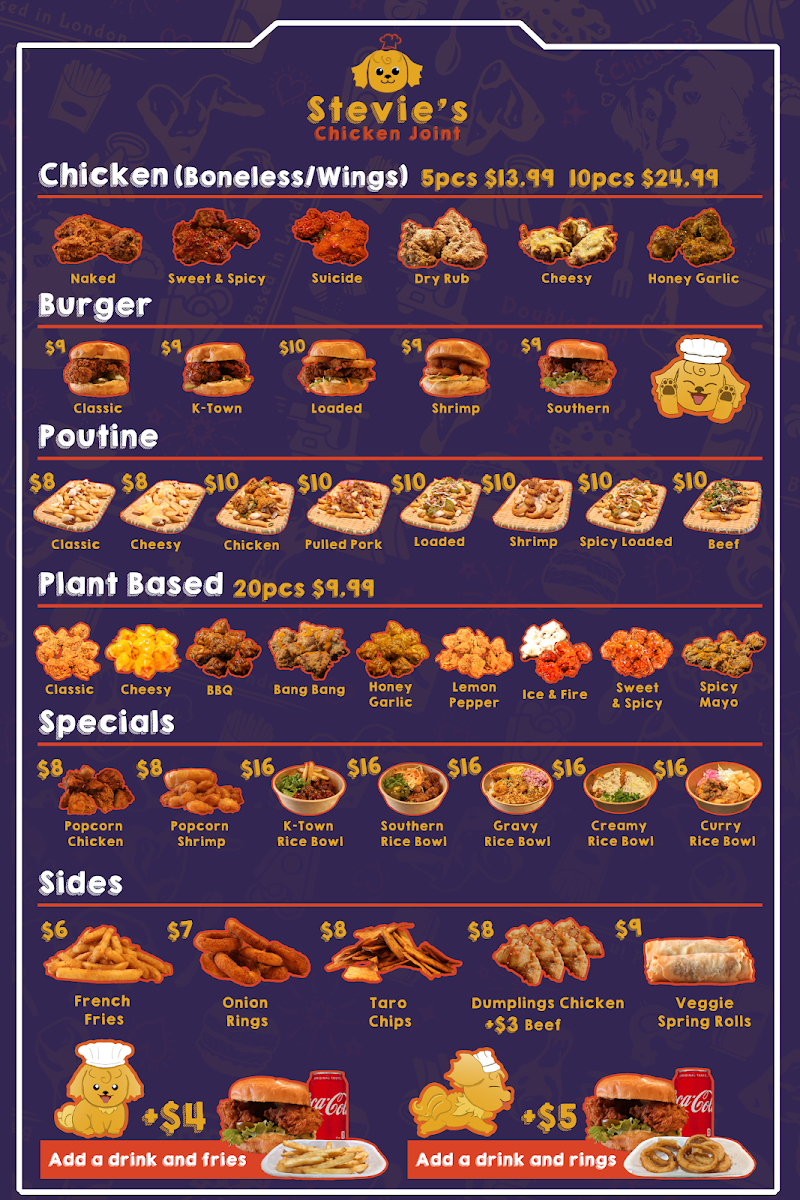 Menu Stevie's Chicken Joint-1