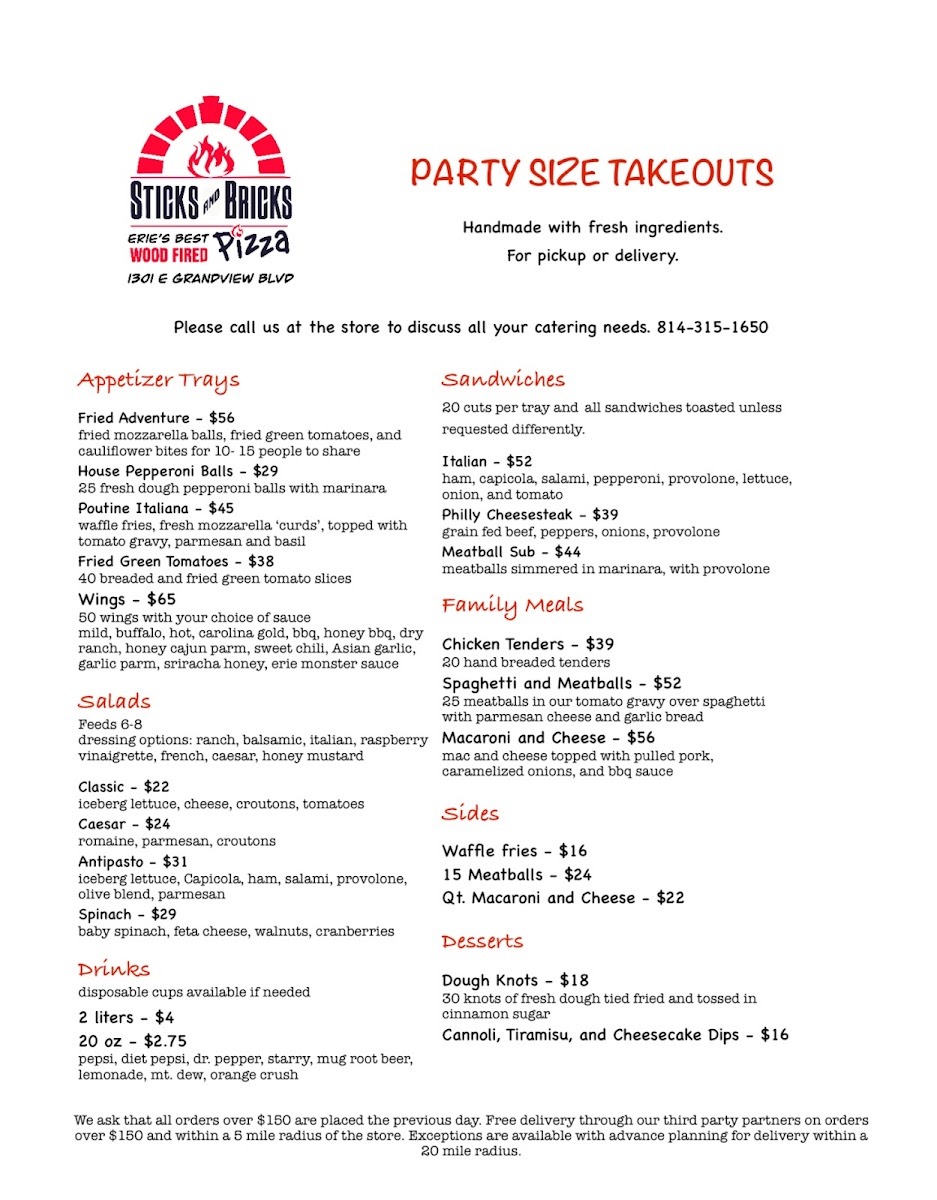 Menu Sticks & Bricks Wood Fired Pizza-5