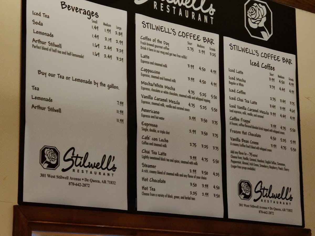 Menu Stilwell's Restaurant-2
