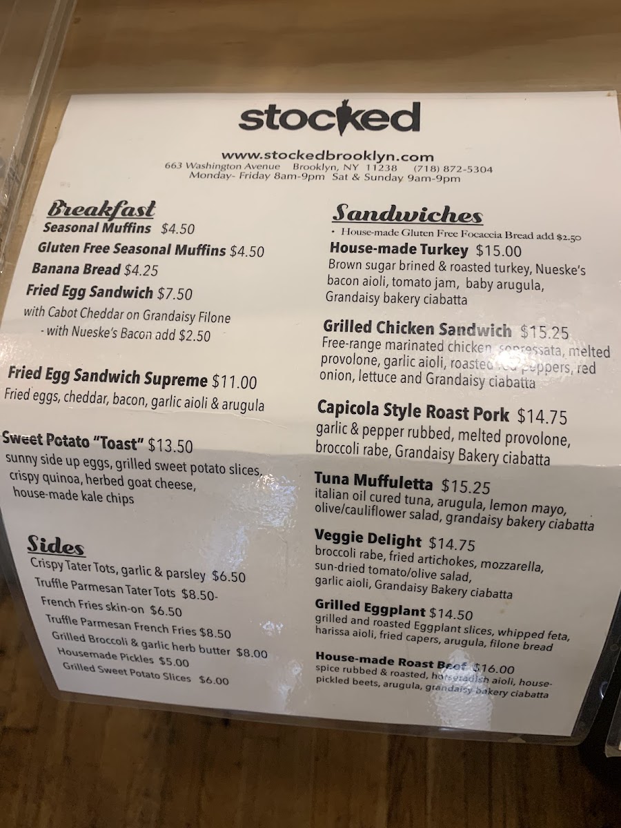 Menu Stocked Cafe + Burgers-4