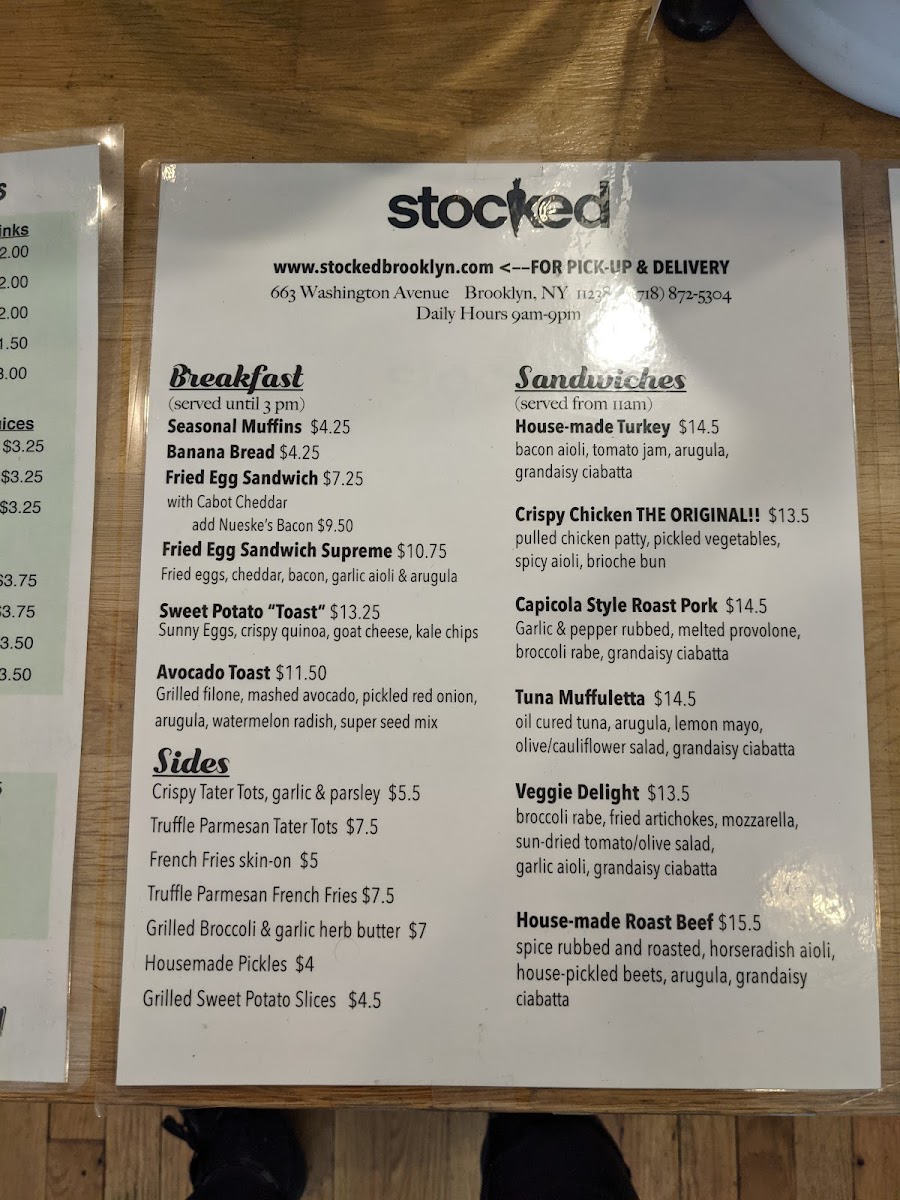 Menu Stocked Cafe + Burgers-6