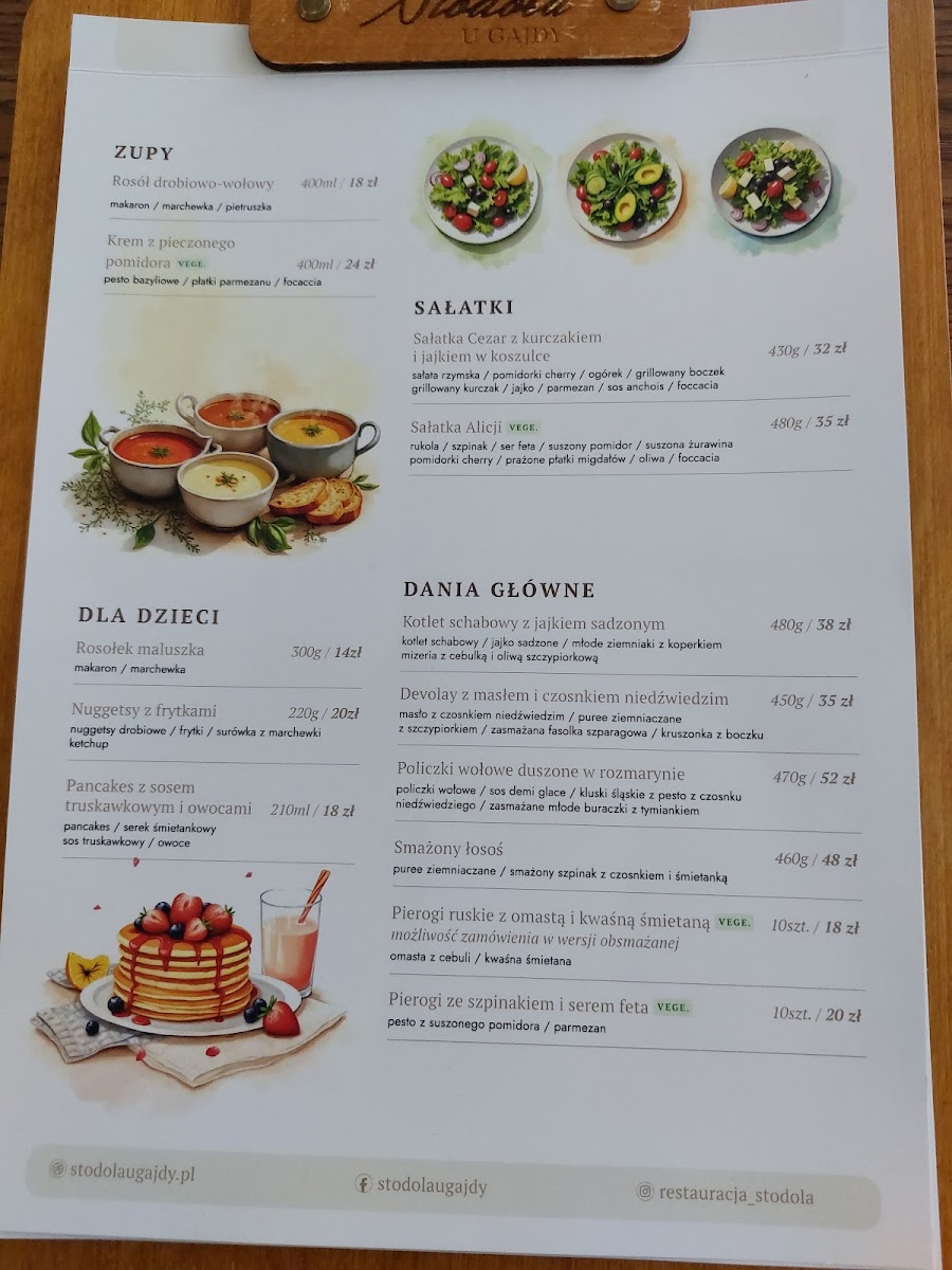 Menu Stodoła 'u Gajdy'-2