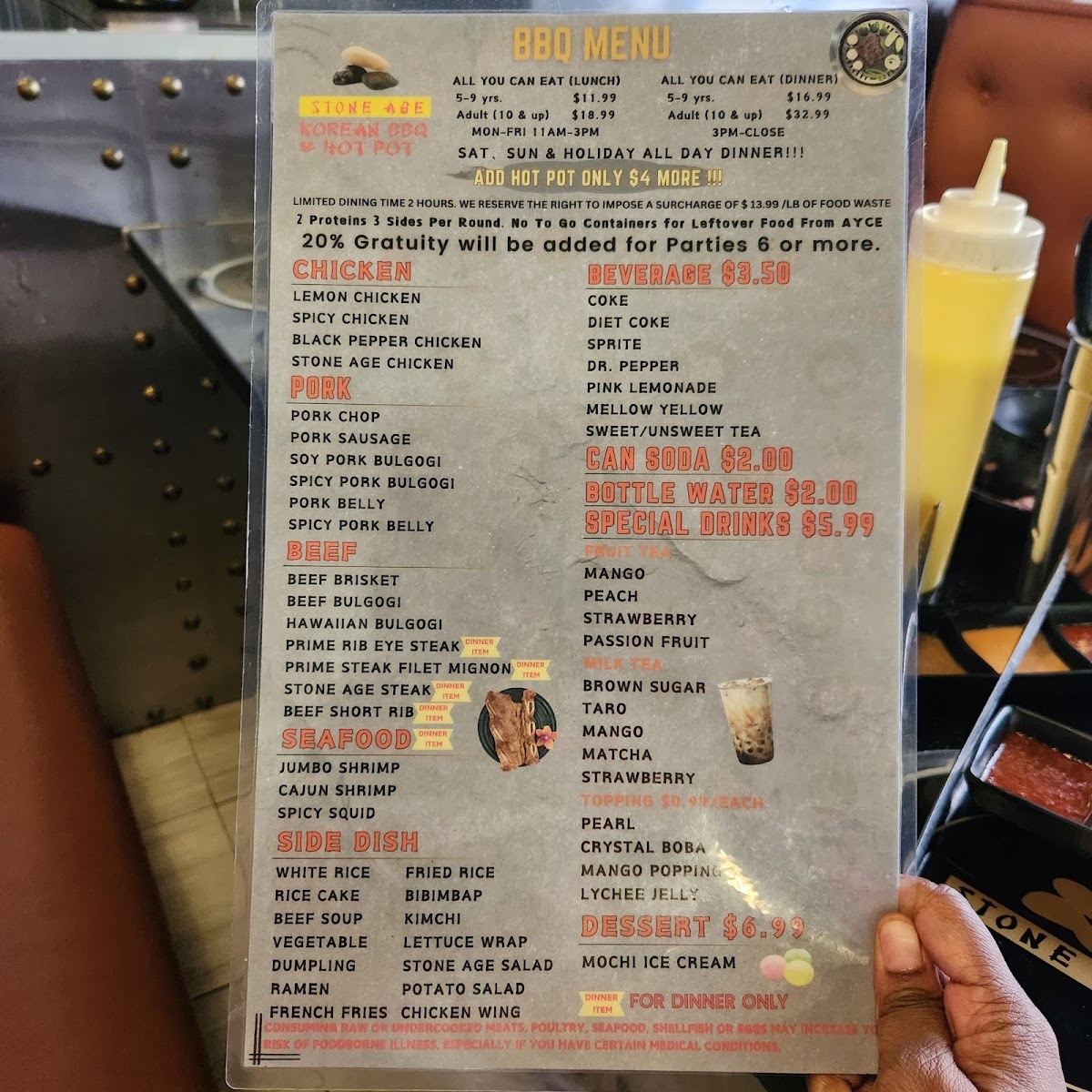 Menu Stoneage Korean Bbq Ii-10