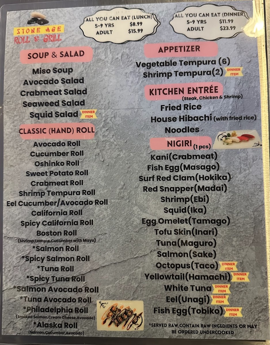 Menu Stoneage Korean Bbq Ii-3