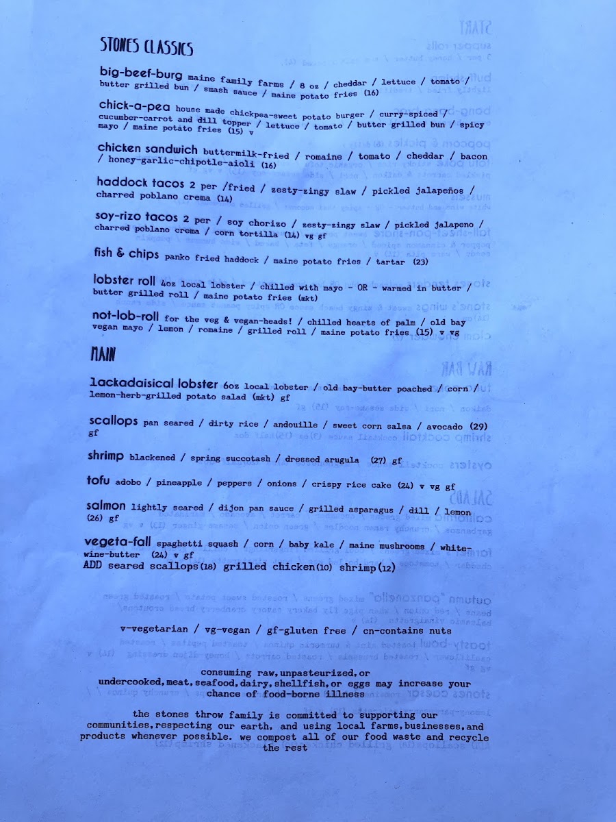 Menu Stones Throw Hotel And Restaurant-1