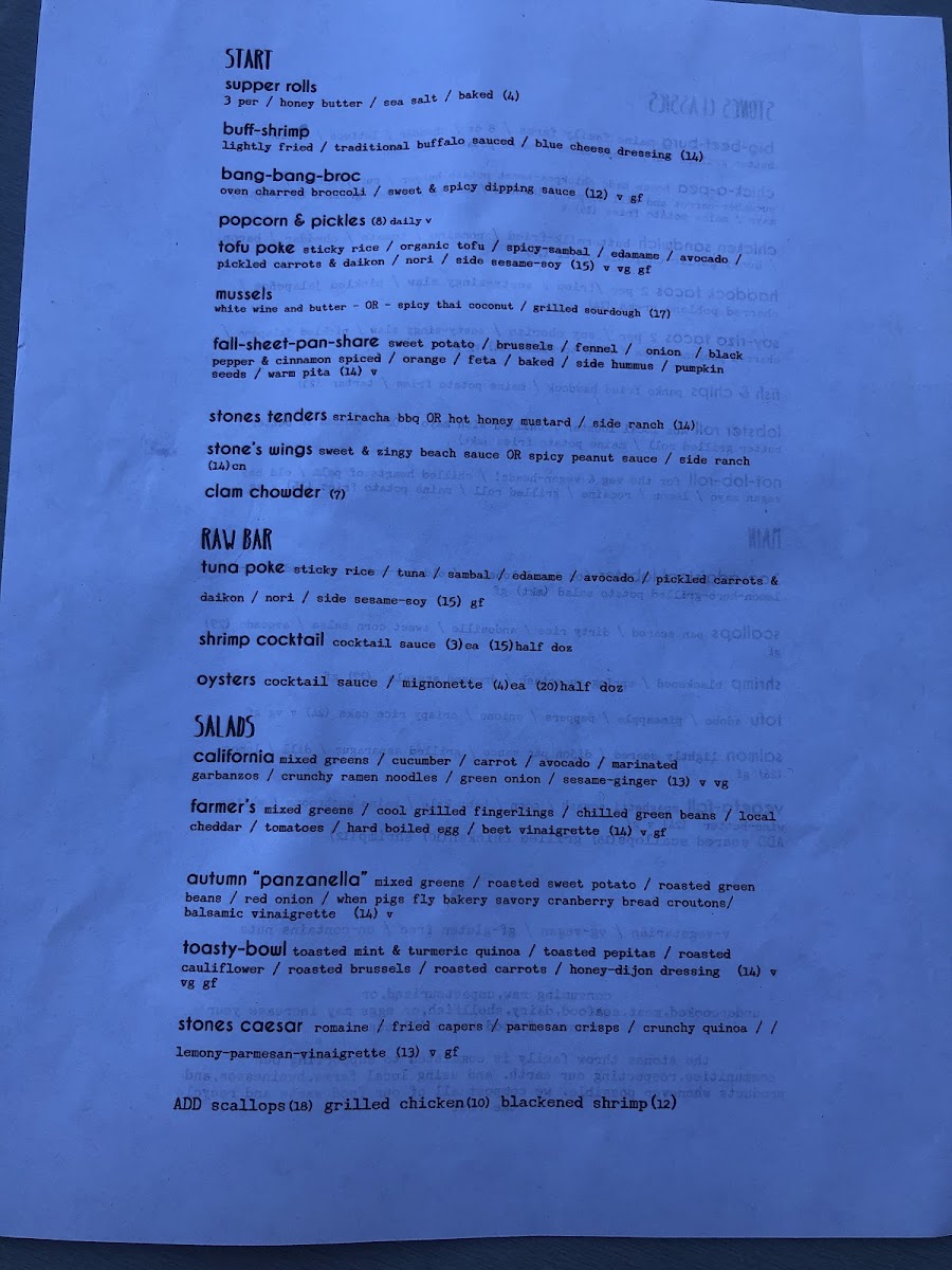 Menu Stones Throw Hotel And Restaurant-2