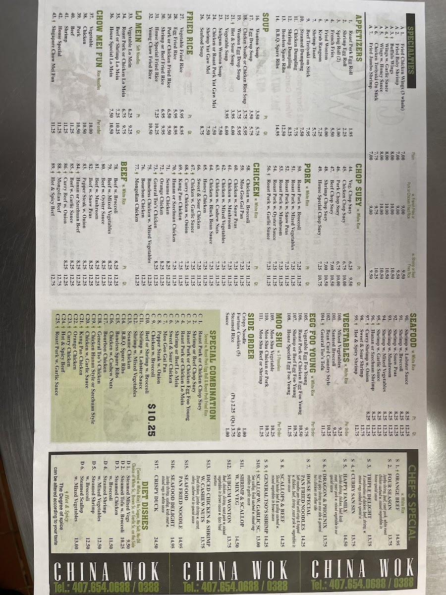 Menu Stoneybrook West China Wok-4