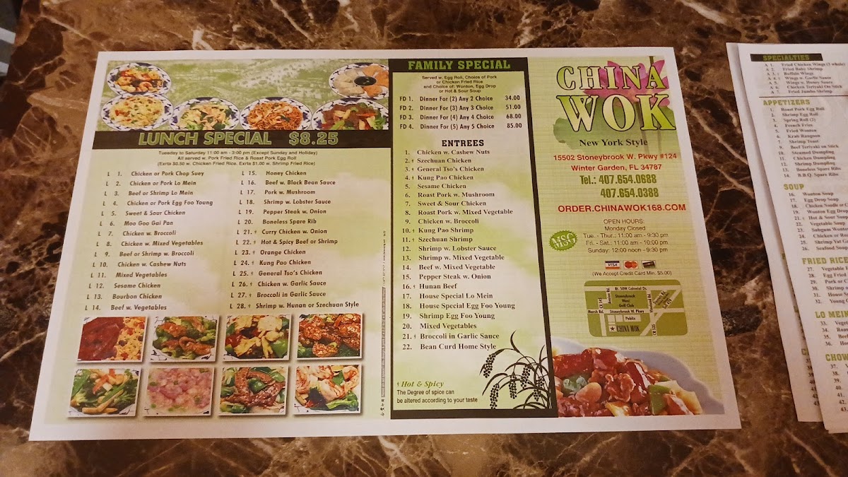 Menu Stoneybrook West China Wok-7