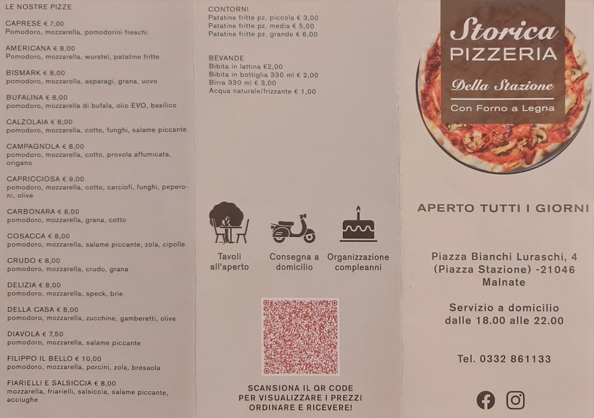 Menu Storica Pizzeria Della Stazione-1