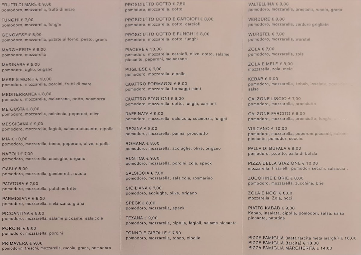 Menu Storica Pizzeria Della Stazione-2