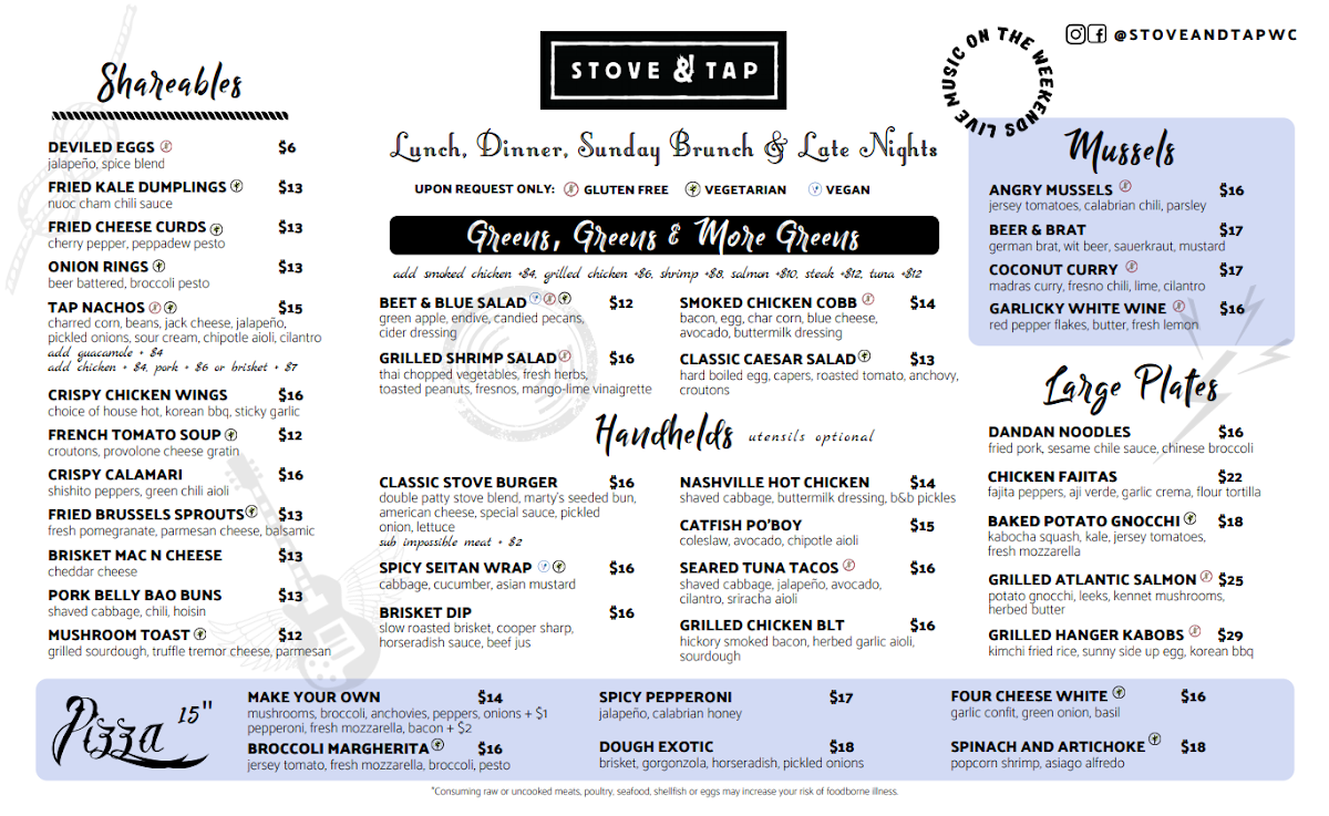 Menu Stove & Tap West Chester-3