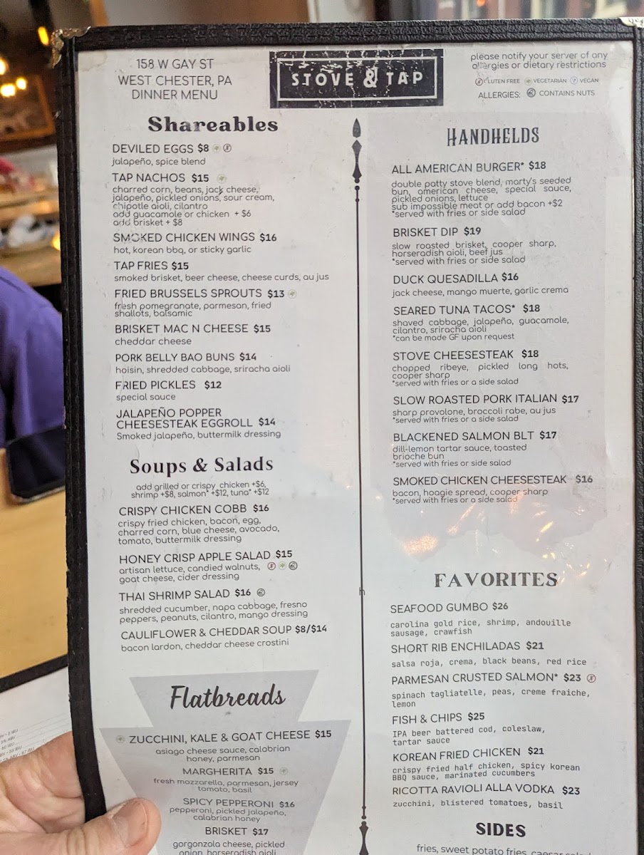 Menu Stove & Tap West Chester-4