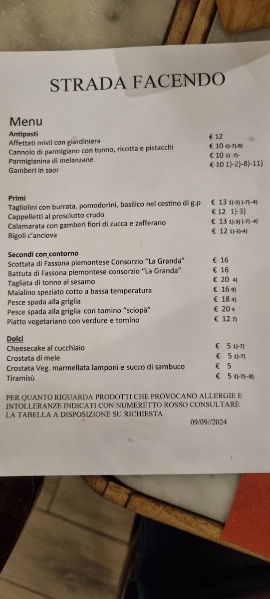 Menu Strada Facendo A Padova - Ristorante Etico - Cibo, Arte E Incontri-4