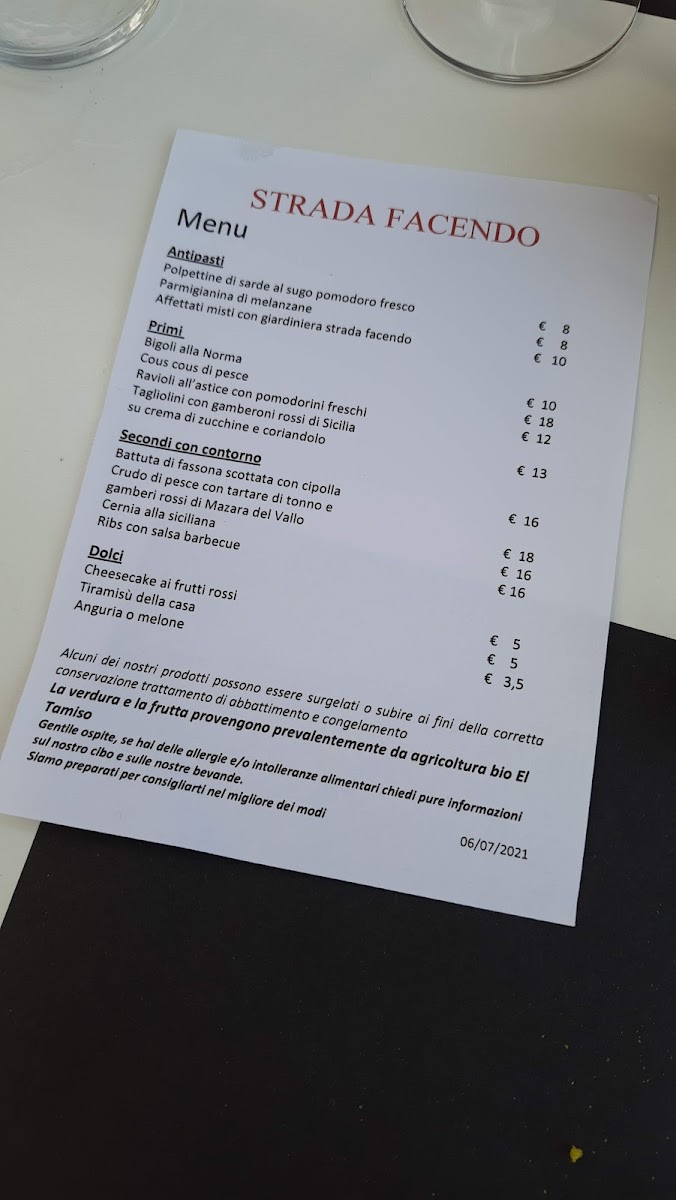 Menu Strada Facendo A Padova - Ristorante Etico - Cibo, Arte E Incontri-7